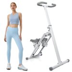 Stepper escalier pliable pour maison - (265lbs / 120kg) - appareil fitness avec guidon rtable pdales ...