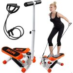 Stepper fitness tisscare avec guidon - affichage - r�sistance r�glable - ecran lcd 40 * 30 * 110cm - ...