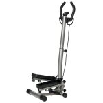 Stepper - homcom - guidon r�glable en hauteur �cran lcd pour appartement bureau salon salle de sport ...