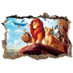 Stickers muraux 3d - le roi lion - 60x40cm - décoration enfant - haute qualité - autocollant facile à ... Stickers muraux 3d - le roi lion - 60x40cm - décoration enfant - haute qualité - autocollant facile à ...