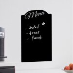 Sticker ardoise tableau noir - stickers muraux adhsif effaable - menu restaurant - 45x70cm