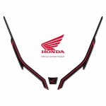 Sticker autocollantt 3d protection museau avant moto compatible avec honda hornet 2023 - couleur rouge ...