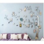 Sticker mural 3d en acrylique avec arbre photo vitata - miroir argenté à droite - contient 11 cadres ... Sticker mural 3d en acrylique avec arbre photo vitata - miroir argenté à droite - contient 11 cadres ...