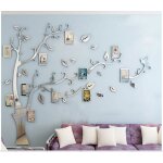 Sticker mural 3d acrylique arbre photo vitata - miroir argenté à gauche - contient 11 cadres photo de ... Sticker mural 3d acrylique arbre photo vitata - miroir argenté à gauche - contient 11 cadres photo de ...