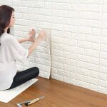 Stickers muraux - handeiu - 3d brique - imperm�able - diy - art d�co