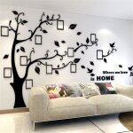 Sticker mural arbre 3d diy sticker mural avec cadre photo photo arbre sticker mural pour famille chambre ...