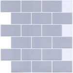 Stickers muraux carrelage - hode - 3d pvc - 305x305 cm - 10 pcs - gris