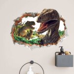 Stickers muraux dinosaure 3d autocollant mural jungle deco stickers salon chambre garçon enfants bébé ... Stickers muraux dinosaure 3d autocollant mural jungle deco stickers salon chambre garçon enfants bébé ...
