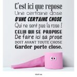 Sticker mural - lumal�a - citation toilettes - noir - 17x17 cm