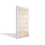 Stickers papier peint photo pour portes intrieures - planches de bois clair 75x205 cm