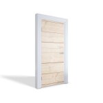 Stickers papier peint photo pour portes intrieures - planches de bois clair 95x205 cm