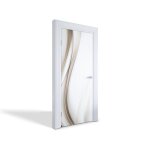 Stickers papier peint photo pour portes int�rieures - vagues �th�r�es 85x205 cm