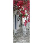 Stickers porte poster 77x200cm fleur 3d papier peint porte trompe loeil pour salon chambre dcoration ...