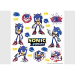 Stickers - sonic prime - multicolore - 30x30 cm - pvc autocollant