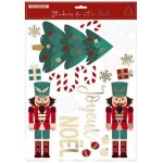 Stickers de vitre casse - noisette nol repositionnables (29x40cm)