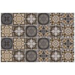 Stickers x autohaux sticker de carrelage autocollant mural en pvc 10 x 10 cm noir blanc 24pcs