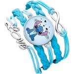 Stitch bracelet en cuir tress bracelet amiti enfant bracelet enfant bracelet ajustable pour garon ...