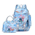 Stitch ensemble cartable pour filles ? sac  dos 3 pices bleu dessin anim avec trousse  crayons stitch ...