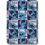 Stitch - lilo et stitch - hawai - disney - plaid - couverture polaire 100x140 cm.