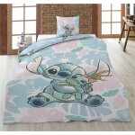 Parure de lit enfant - lilo et stitch - housse de couette r�versible 140x200 cm - taie 65x65 cm - oeko ...