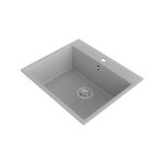 Evier cuisine en granit - gris 1 bac amber siphon �vier au meble 60 stonestyle #7474