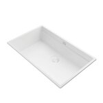 Evier cuisine en granit - blanc coral low level thin 1 bac �vier au meble 80 siphon stonestyle #5821