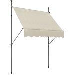 Store banne autoportant manuel r�tractable - outsunny - 2l x 12l x 21 - 3h m - inclinaison r�glable - ...