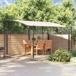 Store banne - auvent crme 4x3 m 180 g / m tissu et acier shl40206