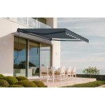 Store banne monobloc manuel - cazeboo - vecchio - 3x25m - toile premium 320g / m² - gris - anti - uv ... Store banne monobloc manuel - cazeboo - vecchio - 3x25m - toile premium 320g / m² - gris - anti - uv ...