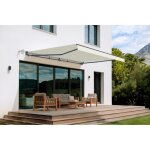 Store banne semi - coffre lectrique - cazeboo - fazzio - 5x3m - toile premium 320g / m - beige - anti ...