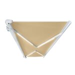 Store banne led lectrique  cassette complte home deluxe elos - 585 x 300 cm couleur sable