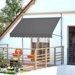 Store banne manuel 300×150 cm anthracite thanaddo sans perçage hauteur / inclinaison réglables avec manivelle ... Store banne manuel 300×150 cm anthracite thanaddo sans perçage hauteur / inclinaison réglables avec manivelle ...