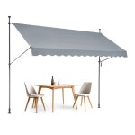 Store banne manuel avec manivelle 350 x 120 cm - vevor - abri pare - soleil ext�rieure de balcon r�sistant ...