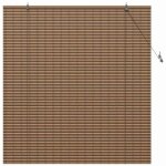 Store enrouleur en bambou - vidaxl - 140x160 cm - marron - protection uv - syst�me � cordon - installation ...