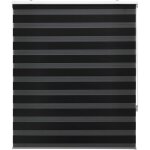 Store enrouleur - blindecor - nuit et jour - 155x250 cm - noir - polyester