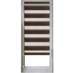 Store enrouleur jour / nuit marron chocolat 62x170 cm