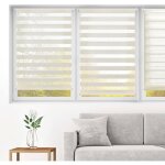 Store enrouleur jour / nuit sans per�age - sightmark - 37x180 cm - couleur lin - installation sans outils ...