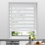 Store enrouleur jour nuit - sightmark - sans cha�ne - sans per�age - tirez - arr�tez - 45x150 cm - blanc ...