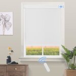 Store enrouleur Électrique - blanc - 45l x 100l cm - opaque - télécommande - isolant thermique Store enrouleur Électrique - blanc - 45l x 100l cm - opaque - télécommande - isolant thermique