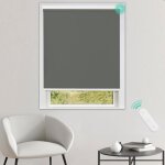 Stores enrouleur occultant Électriques avec moteur & télécommande 100% protection solaire gris foncé ... Stores enrouleur occultant Électriques avec moteur & télécommande 100% protection solaire gris foncé ...