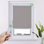 Store enrouleur occultant - homedemo - 45 x 120 cm - Électrique - télécommande - gris Store enrouleur occultant - homedemo - 45 x 120 cm - Électrique - télécommande - gris