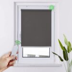 Store enrouleur occultant - homedemo - 45 x 120 cm - Électrique - télécommande - gris foncé Store enrouleur occultant - homedemo - 45 x 120 cm - Électrique - télécommande - gris foncé