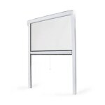 Store moustiquaire pvc recoupable - l150 x h160cm - blanc