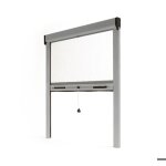 Store moustiquaire recoupable - avosdim - luxe - aluminium - gris ral 7038 - 80x100 cm