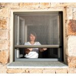 Store moustiquaire recoupable - avosdim - luxe - aluminium - 150x160cm - bronze