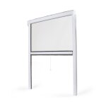 Store moustiquaire pvc recoupable - l130 x h160cm - blanc