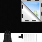 Store occultant fen�tre 1. 5x2m tissu occultant � d�couper 12 attaches adh�sives 100% rideau occultant ...