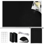 Store occultant sans percage 300x150cm rideau occultant pare soleil fenetre de toit maison protection ...