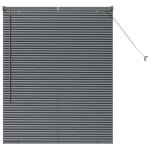 Store v�nitien en aluminium - gris fonc� - 100x130 cm - finition mate - usage int�rieur - robuste et ...