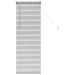 Stores v�nitiens en aluminium - vidaxl - argent� - 45x130 cm - finition mate - montage ext�rieur - fonctionnem ...